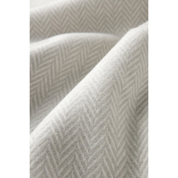 Svetlosivý pléd s podielom bavlny Euromant Skyline, 140 × 180 cm-image-3