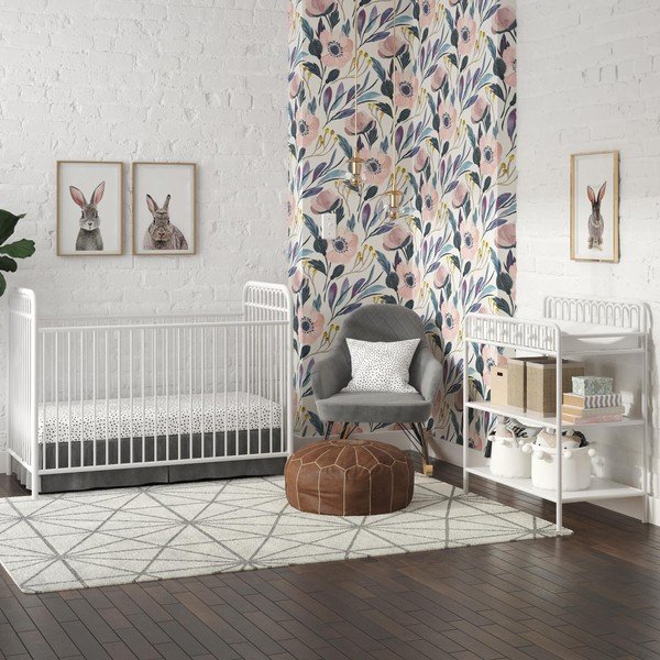 Biela kovová postieľka 70x140 cm Monarch Hill – Støraa-image-1