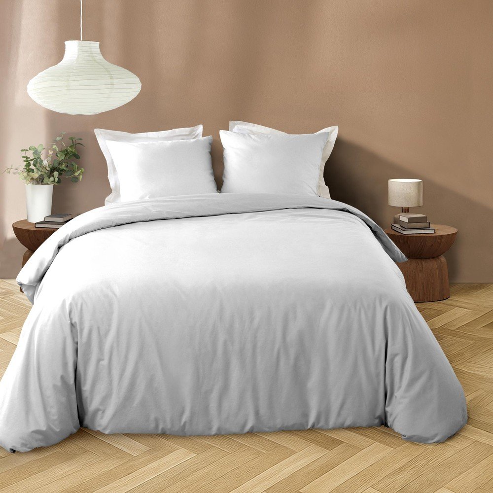 E-shop Biele 3-dielne obliečky na dvojlôžko/predĺžené z mikrovlákna 240x220 cm Liam – douceur d'intérieur