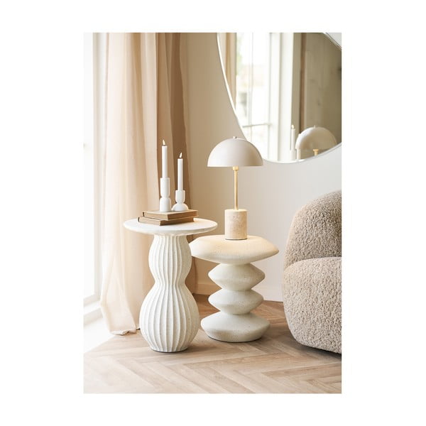 Béžová stolová lampa s kovovým tienidlom (výška  45 cm) Sheffield – House Nordic-image-4