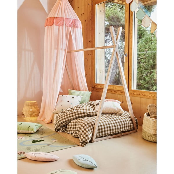 Domčeková detská posteľ z bukového dreva s roštom 90x190 cm v prírodnej farbe Maralis – Kave Home-image-2