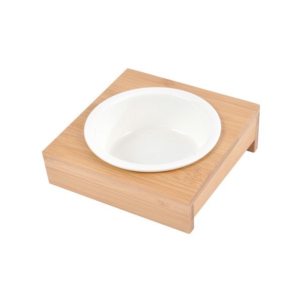 Bambusová miska s podstavcom pre psa ø 12 cm – Love Story