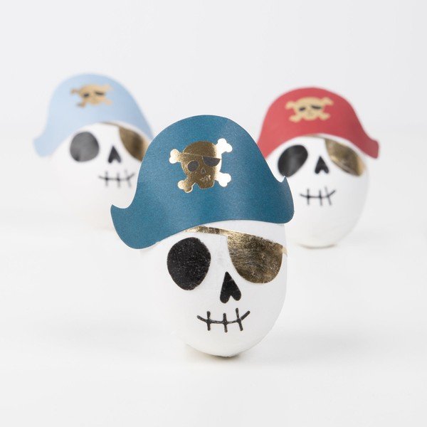 Párty doplnky v súprave 3 ks Pirate Skulls Surprise Balls – Meri Meri-image-4