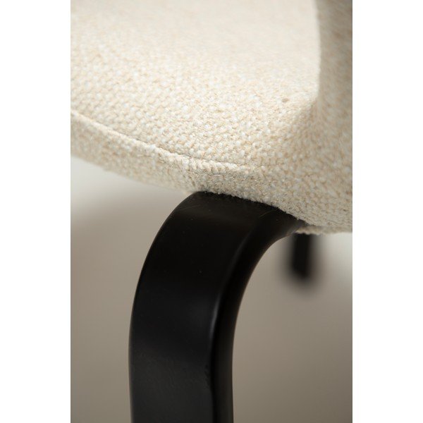 Krémovobiela čalúnená jedálenská stolička Heap – DAN-FORM Denmark-image-4