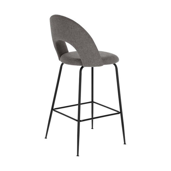 Sivé barové stoličky v súprave 4 ks (výška sedadla 63 cm) Mahalia – Kave Home-image-2