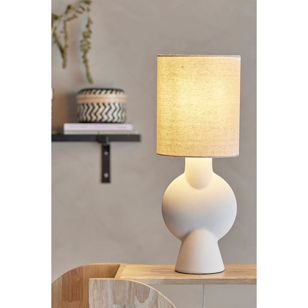 Béžová stolová lampa s textilným tienidlom (výška 54,5 cm) Sergio – Bloomingville-image-1
