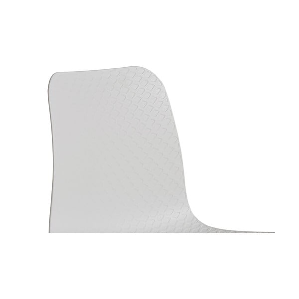 Sada 4 bielych jedálenských stoliečik Marckeric Keira-image-3