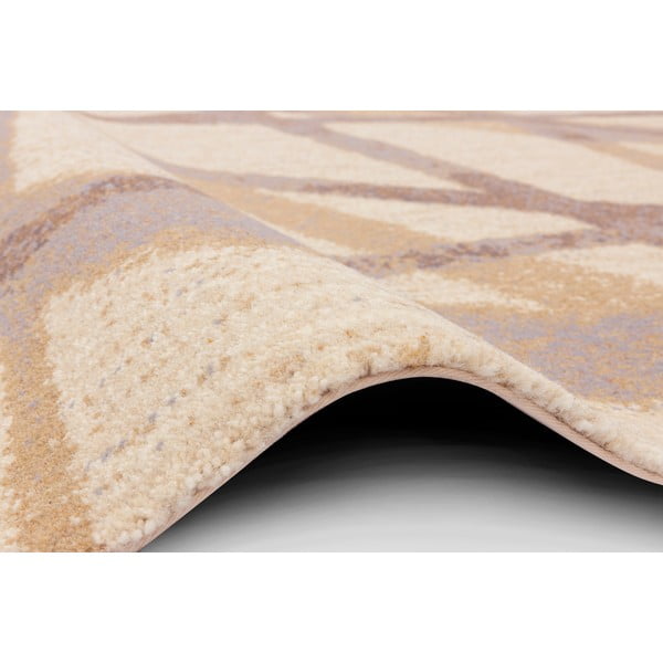 Béžový vlnený koberec 100x180 cm Sticks – Agnella-image-2