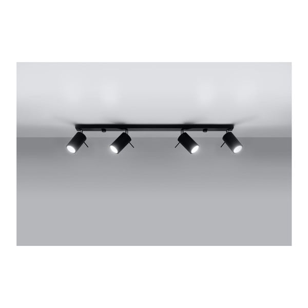 Čierne stropné svietidlo Sollux Etna 4L-image-4