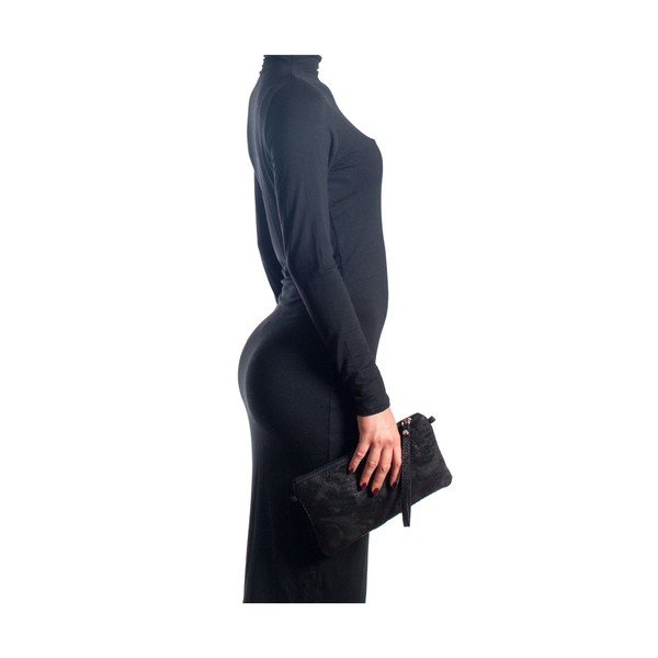 Kožená kabelka Carlita, čierna-image-4