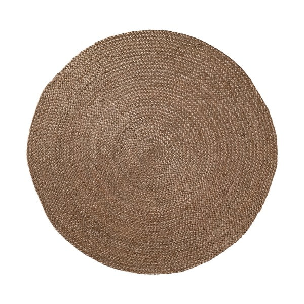 Jutový koberec Dip Ø100 cm, hnedý