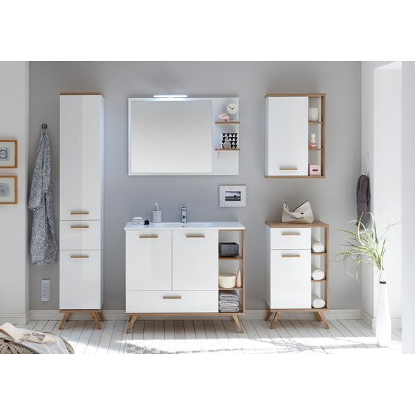 Nástenné zrkadlo s poličkami 100x75 cm Set 923 - Pelipal-image-1