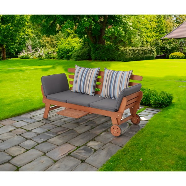 Hnedá drevená záhradná lavica Rincon – Garden Pleasure-image-1