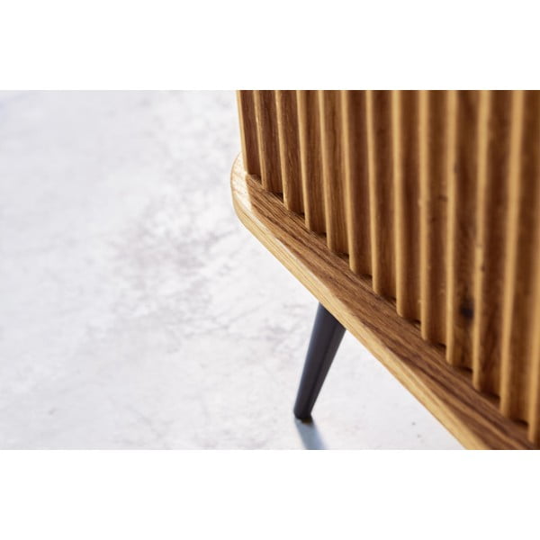 TV stolík z dubového dreva v prírodnej farbe 180x57 cm Kula - The Beds-image-1