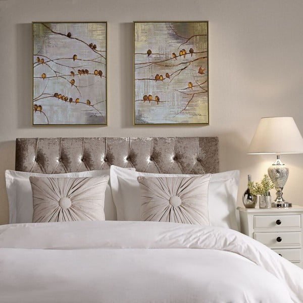 Sada 2 ručne maľovaných obrazov Graham & Brown Birds-image-1