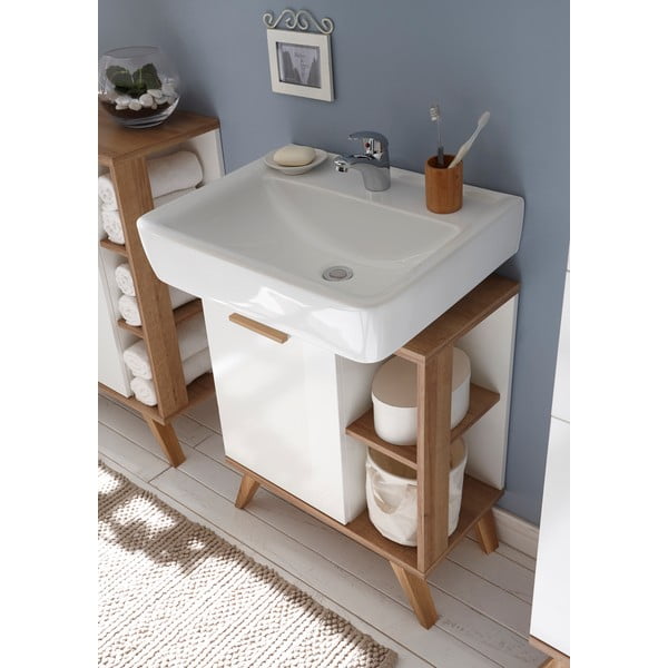 Biela skrinka pod umývadlo 60x65 cm Set 923 - Pelipal-image-4