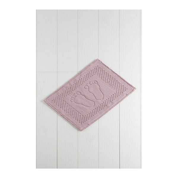 Ružová kúpeľňová predložka Carrisma Mento, 70 × 50 cm