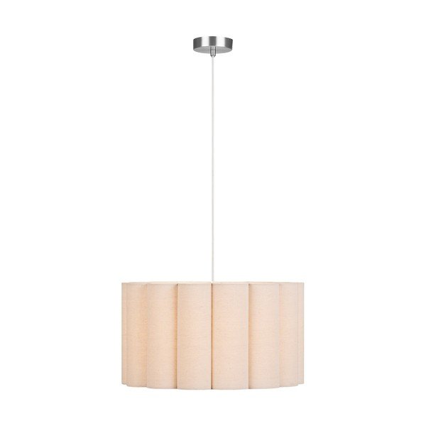 Béžové ľanové závesné svietidlo ø 45 cm Watton – House Nordic-image-2