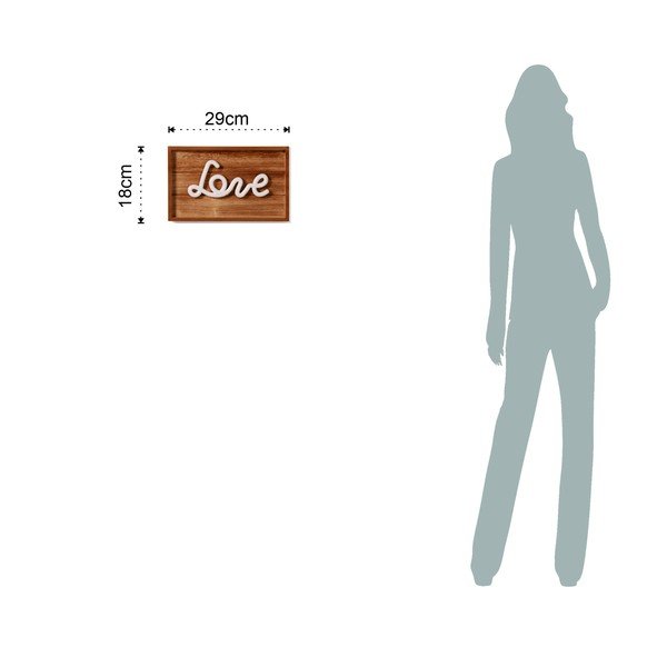 Svetelná drevená dekorácia Tomasucci Love-image-2
