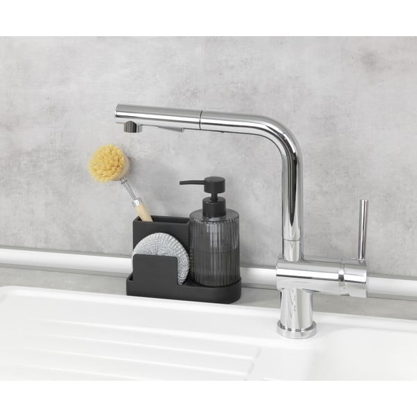 Čierny polyresinový stojan na umývacie prostriedky Pina – Wenko-image-1