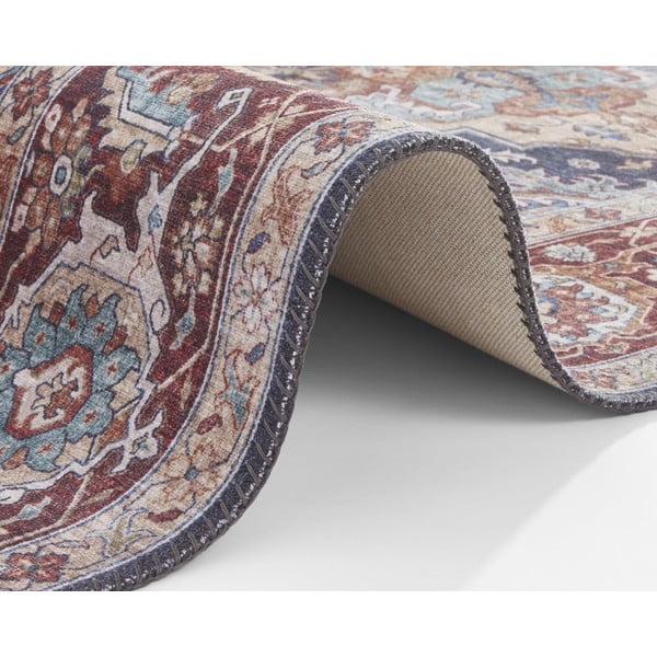 Tmavomodro-červený koberec Nouristan Sylla, 200 x 290 cm-image-4