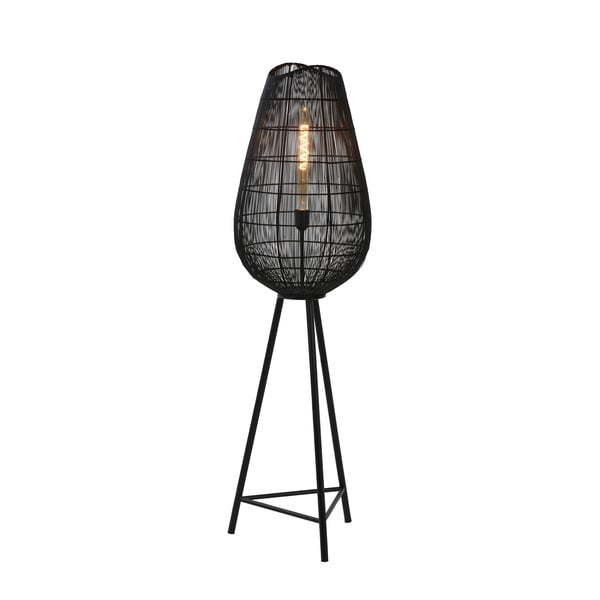Čierna stojacia lampa (výška 128 cm) Yumi - Light & Living