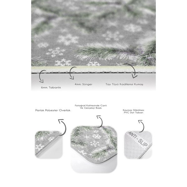Sivé kúpeľňové predložky v súprave 2 ks 60x100 cm – Mila Home-image-2