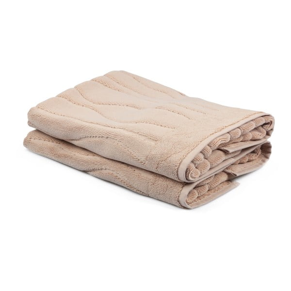 Sada 2 béžových uterákov Beverly Hills Polo Club Gartex, 50 × 75 cm