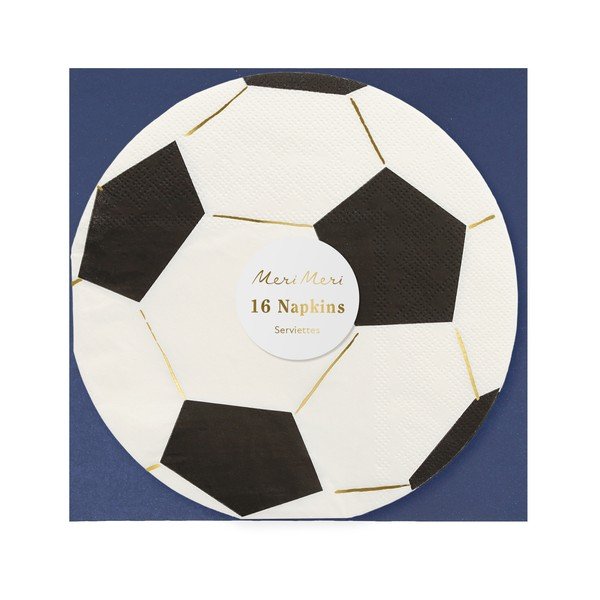 Papierové obrúsky v súprave 16 ks Soccer – Meri Meri-image-2