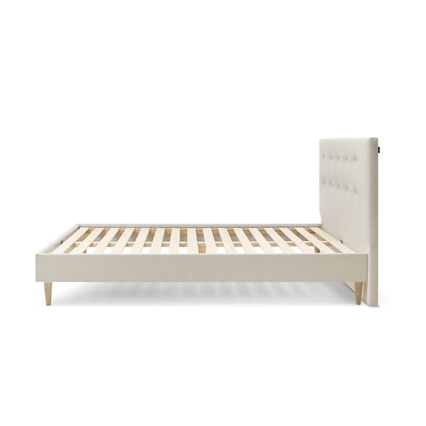 Béžová dvojlôžková posteľ Bobochic Paris Rory Light, 180 x 200 cm-image-3