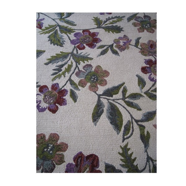 Vlnený koberec Florid Green, 200x300 cm