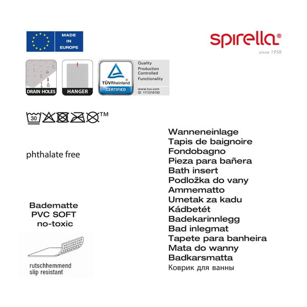 Protišmyková podložka do vane 40x70 cm Ruby – Spirella-image-4