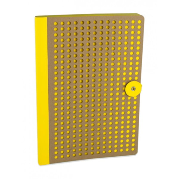 Žltý zápisník Portico Designs Laser, 160 strán