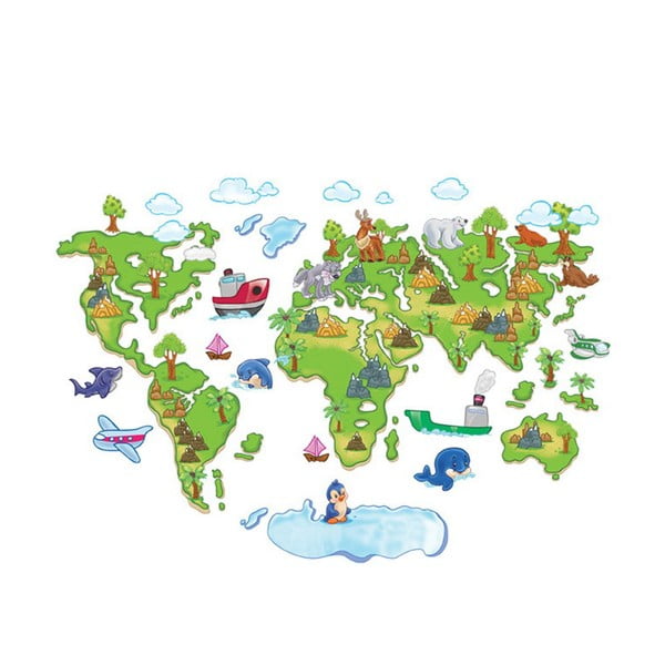 Dekoratívna samolepka Mapamundi-image-2