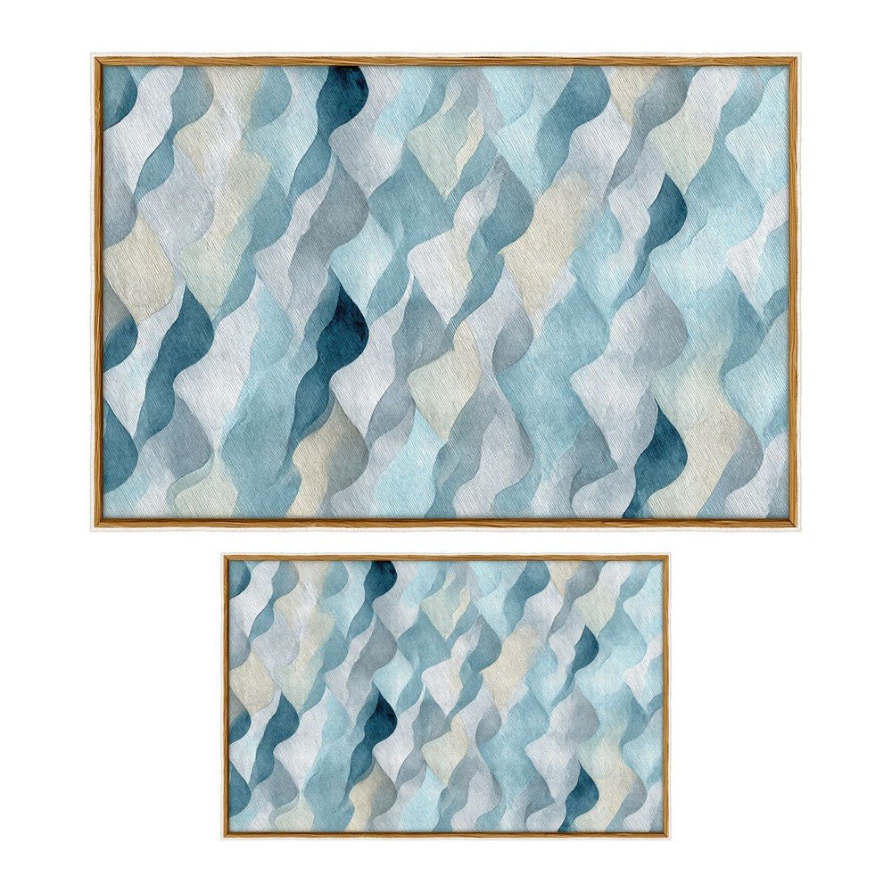 Modré kúpeľňové predložky v súprave 2 ks 60x100 cm – Foutastic