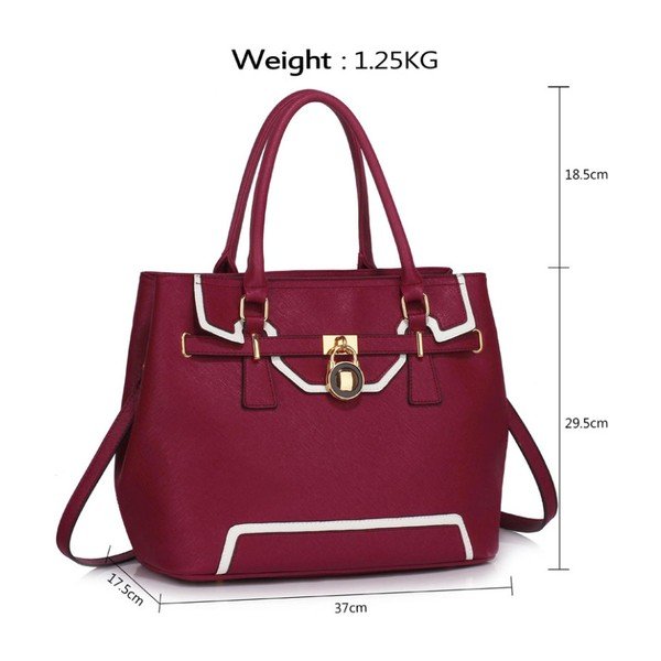 Kabelka L&S Bella Burgundy-image-3