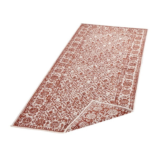 Červený vzorovaný obojstranný koberec Bougari Curacao, 80 × 150 cm-image-2