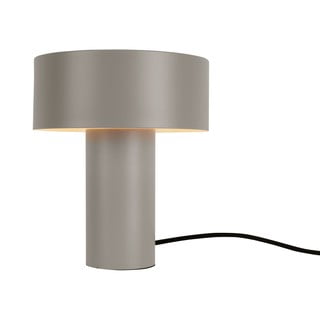 Sivá stolová lampa Leitmotiv Tubo, výška 23 cm
