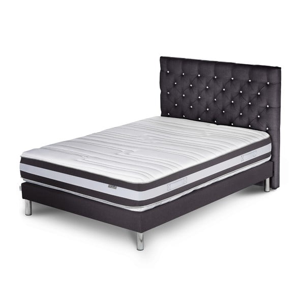 Tmavosivá posteľ s matracom Stella Cadente Maison Mars Forme, 160 × 200 cm