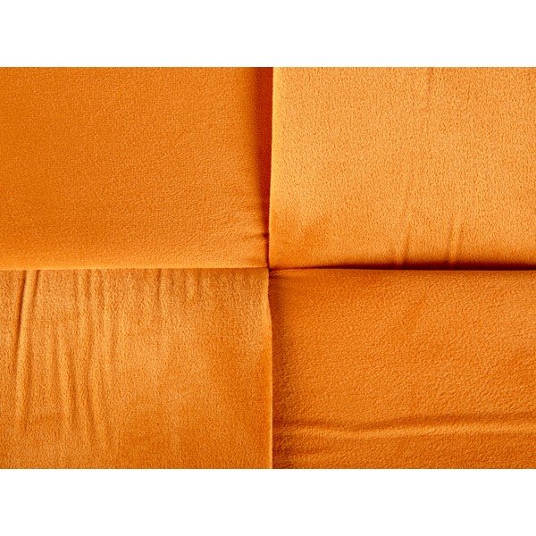 Oranžový zamatový taburet Weaved – Leitmotiv-image-4