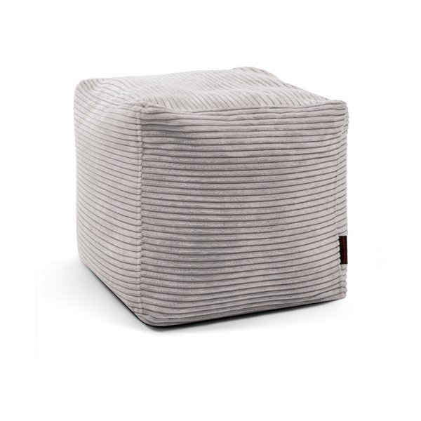 Svetlosivý menčestrový sedací vak Up! MooG – SLOWDOWN