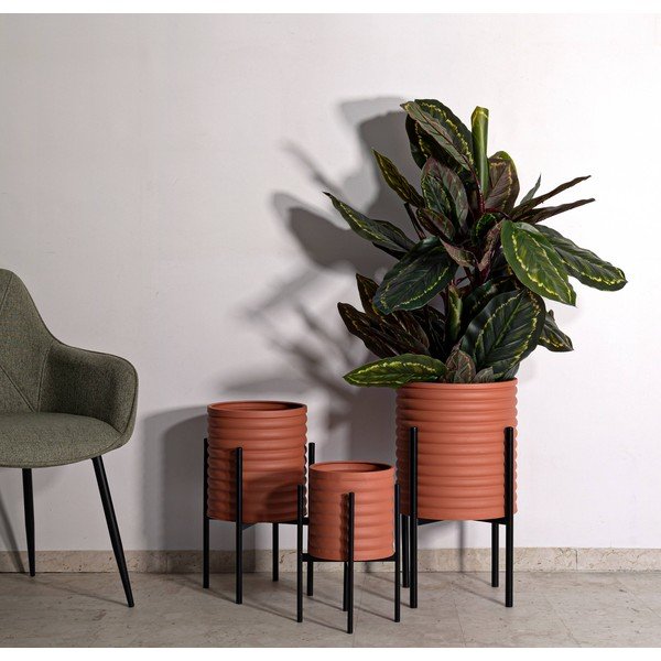 Kovové obaly na kvetináče v súprave 3 ks ø 36 cm Milly – Mauro Ferretti-image-1