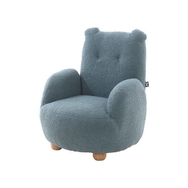 Modré detské kresielko z textílie buklé Rocky – Vipack