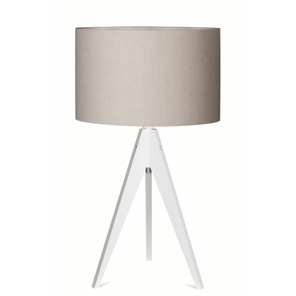 Stolná lampa Artist Grey/White, 65x33 cm