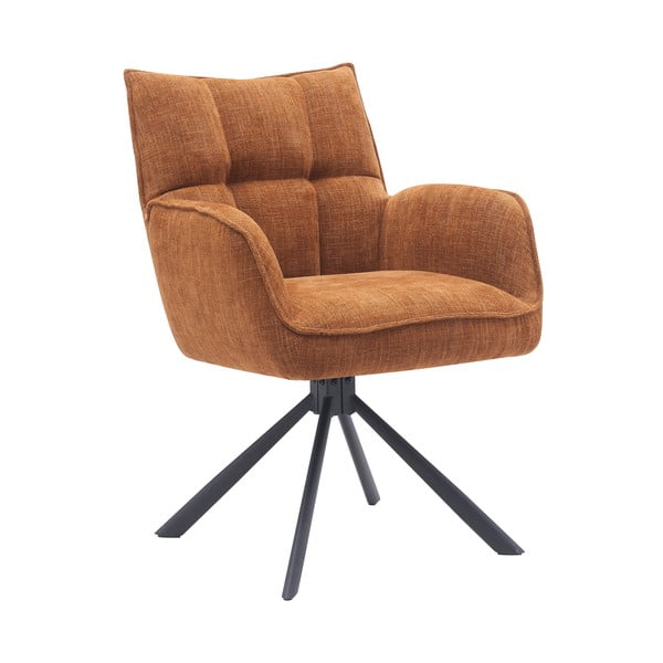 Oranžové čalúnené jedálenské kreslá v súprave 2 ks Marilla – Unique Furniture-image-3