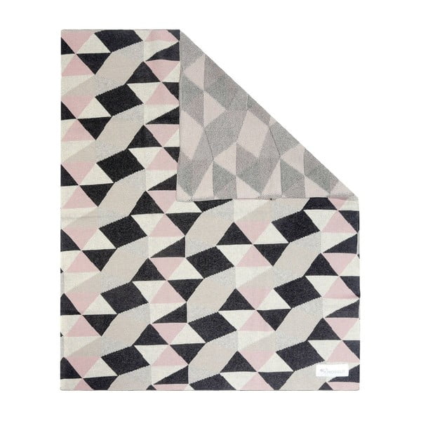 Bavlnená detská deka Kindsgut Triangles, 80 x 100 cm-image-1