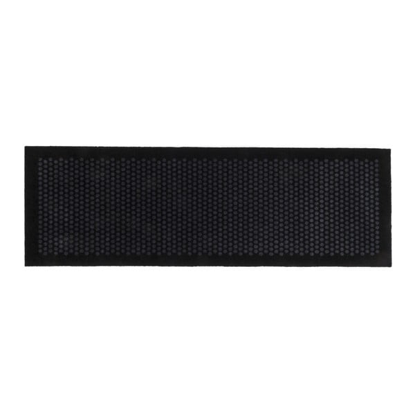 Čierno-sivá rohožka Tica copenhagen Dot, 67 × 200 cm