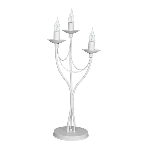 Biela stolová lampa Glimte Spirit, výška 63 cm