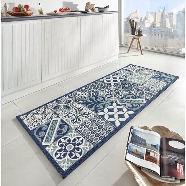 Modrý behúň Zala Living Soho Accent, 80 × 200 cm-image-1