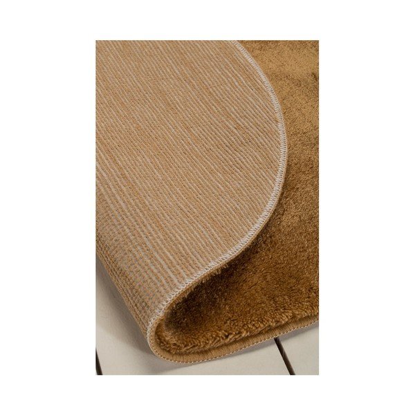 Béžovohnedá kúpeľňová predložka Colors of Cap, ⌀ 90 cm-image-2